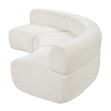 Curved Modular Compressed Foam Sectional Sofa | OROA