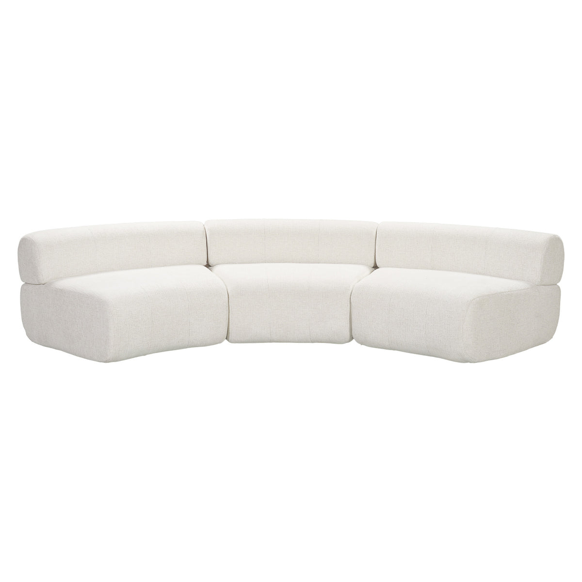 Curved Modular Compressed Foam Sectional Sofa | OROA