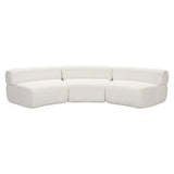 Curved Modular Compressed Foam Sectional Sofa | OROA