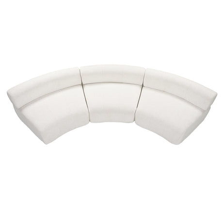 Curved Modular Compressed Foam Sectional Sofa | OROA