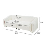Modern Curved Minimalist 3-Seater Modular Sofa | OROA