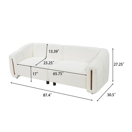 Modern Curved Minimalist 3-Seater Modular Sofa | OROA