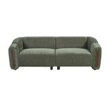 Green Curved Upholstered 3-Seater Modular Sofa by OROA