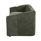 Green Curved Upholstered 3-Seater Modular Sofa by OROA