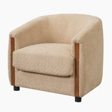 Modern European furniture - Modern Curved Barrel Accent Chai - www.oroa.com
