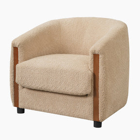 Modern European furniture - Modern Curved Barrel Accent Chai - www.oroa.com
