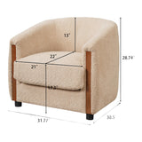 Modern European furniture - Modern Curved Barrel Accent Chai - www.oroa.com
