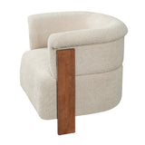 Modern European furniture - Upholstered Wrap Around Accent Chair - www.oroa.com