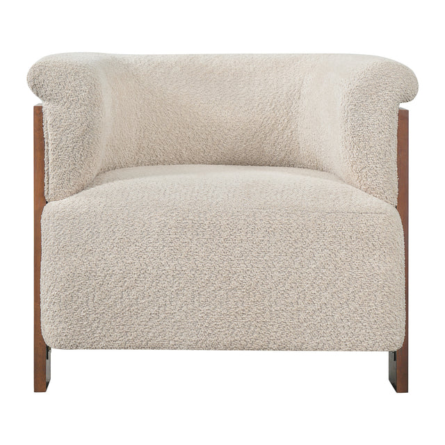 Modern European furniture - Upholstered Wrap Around Accent Chair - www.oroa.com
