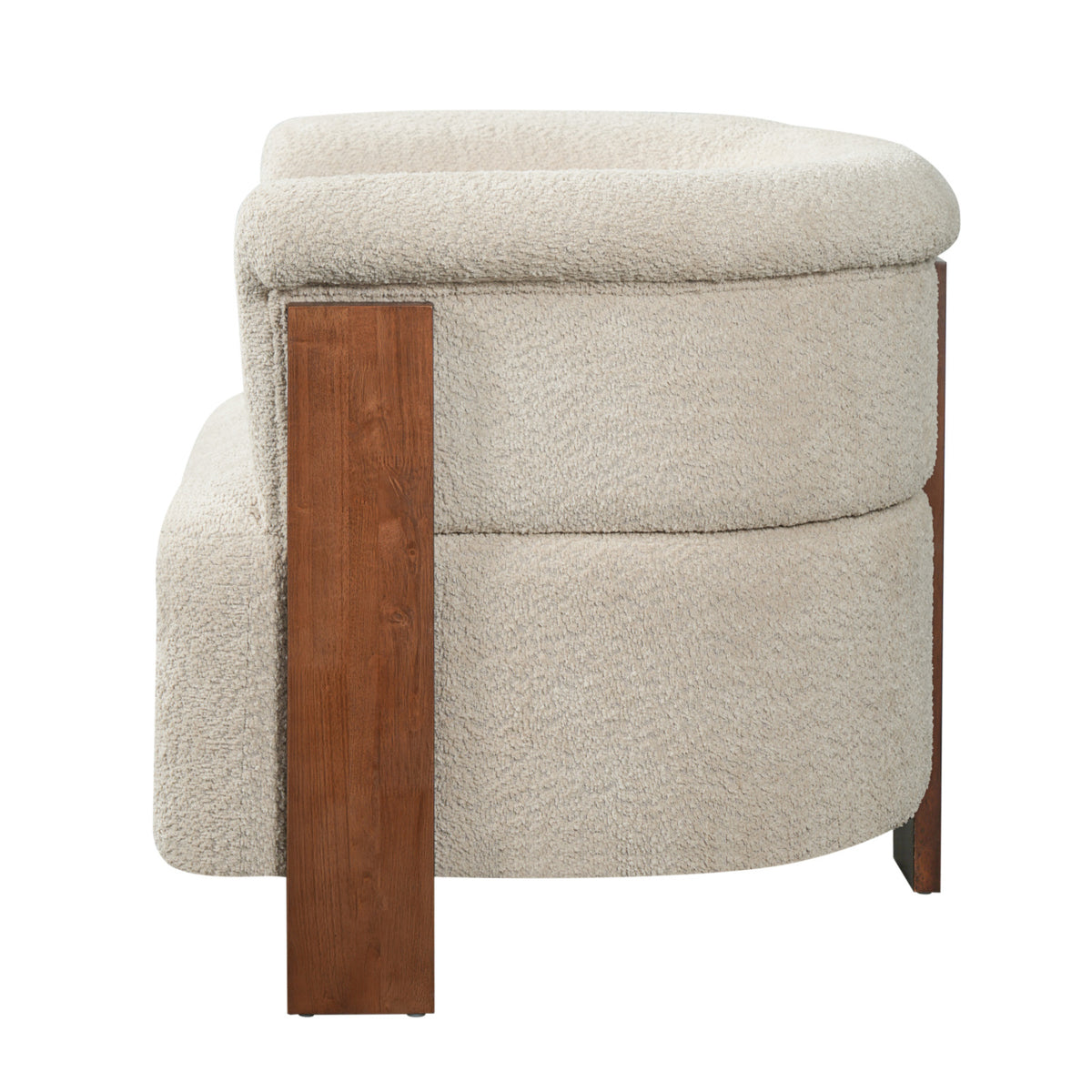 Modern European furniture - Upholstered Wrap Around Accent Chair - www.oroa.com