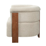 Modern European furniture - Upholstered Wrap Around Accent Chair - www.oroa.com
