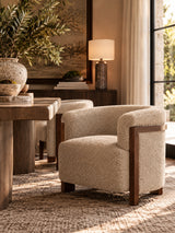 Upholstered Barrel Armchair | OROA