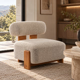 Modern Boucle Lounge Chair | Maison Naturelle