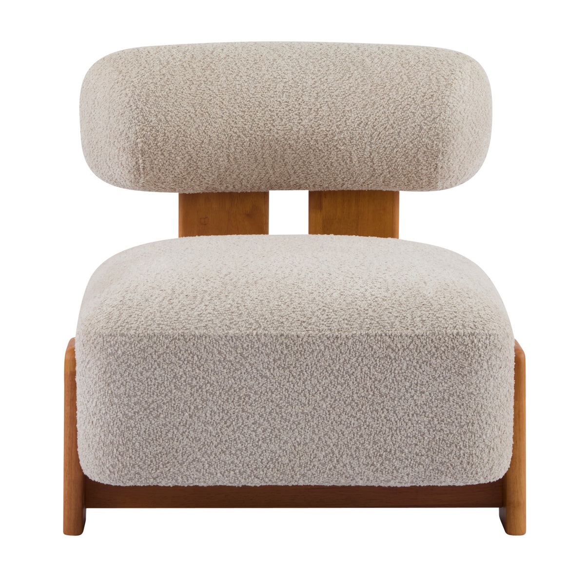Modern European furniture - Modern Boucle Lounge Chair - www.oroa.com