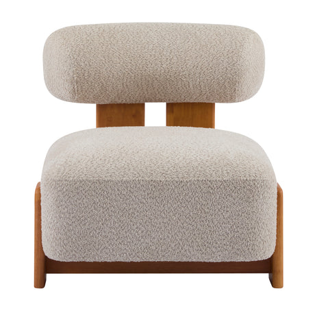 Modern European furniture - Modern Boucle Lounge Chair - www.oroa.com