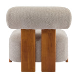 Modern European furniture - Modern Boucle Lounge Chair - www.oroa.com