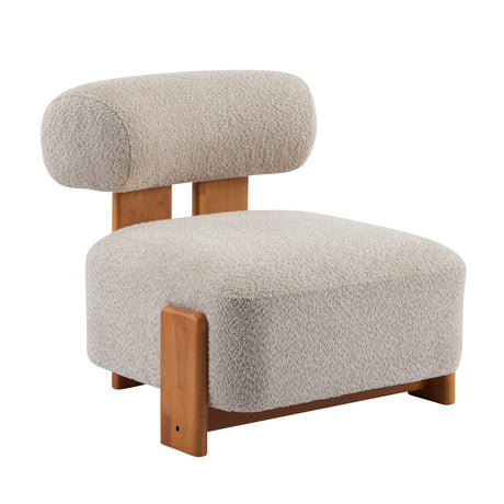 Modern European furniture - Modern Boucle Lounge Chair - www.oroa.com