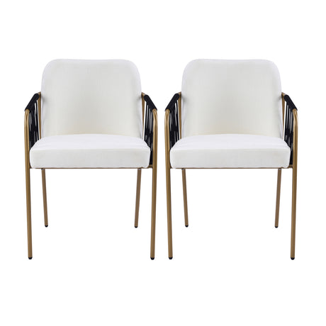 Modern Glam Upholstered Dining Chairs (2) - OROA - view 3