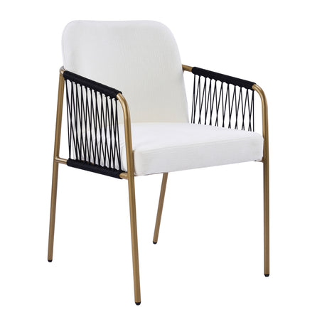 Modern Glam Upholstered Dining Chairs (2) - OROA - view 1