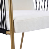 Modern Glam Upholstered Dining Chairs (2) | OROA