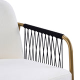 Modern Glam Upholstered Dining Chairs (2) | OROA