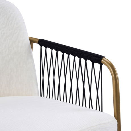 Modern Glam Upholstered Dining Chairs (2) - OROA - view 9
