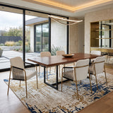 Modern Glam Upholstered Dining Chairs (2) | OROA