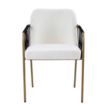 Modern Glam Upholstered Dining Chairs (2) | OROA