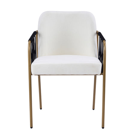 Modern Glam Upholstered Dining Chairs (2) - OROA - view 4
