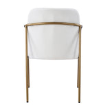 Modern Glam Upholstered Dining Chairs (2) | OROA