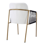 Modern Glam Upholstered Dining Chairs (2) | OROA