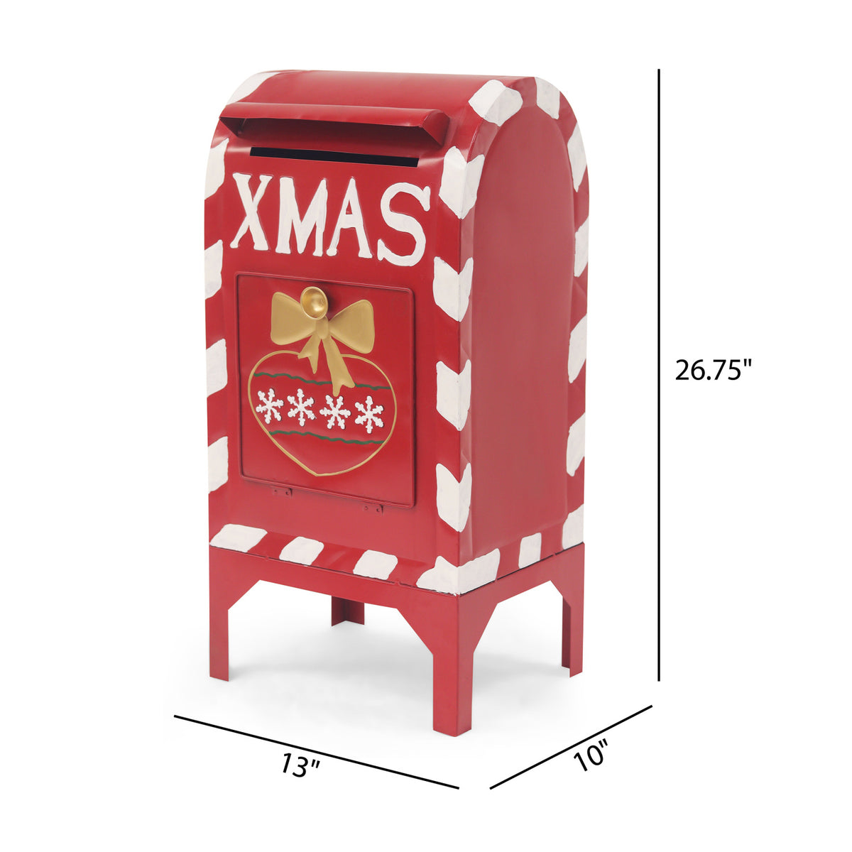 Modern European furniture - Red Iron Christmas Mailbox Decor - www.oroa.com
