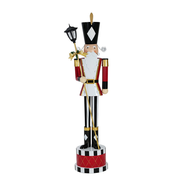 Modern European furniture - Classic Red Indoor/Outdoor Iron Nutcracker Christmas Decor - www.oroa.com
