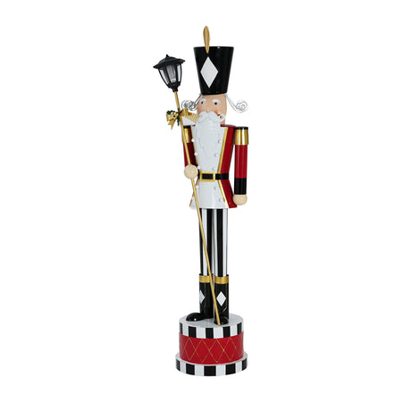Modern European furniture - Classic Red Indoor/Outdoor Iron Nutcracker Christmas Decor - www.oroa.com