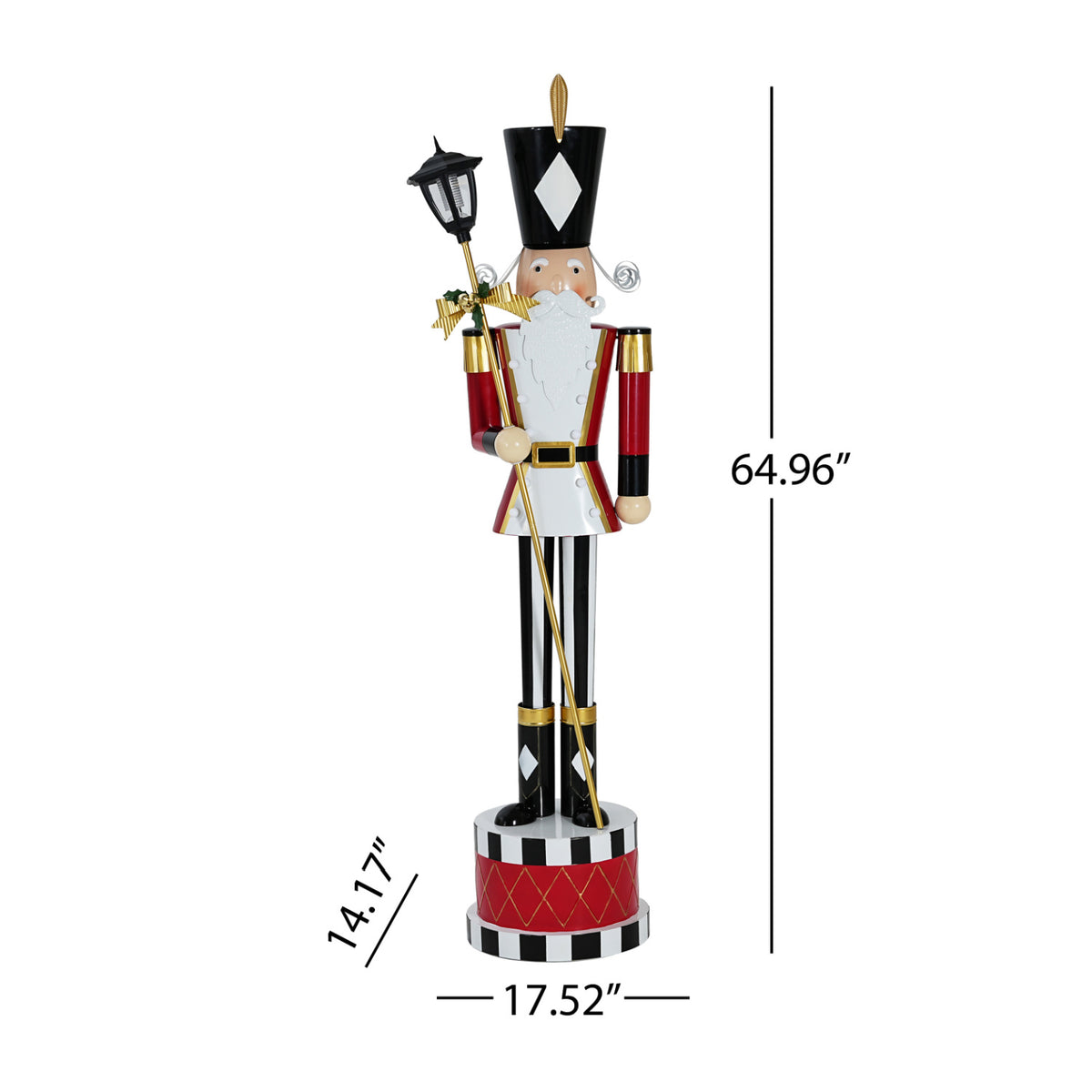 Modern European furniture - Classic Red Indoor/Outdoor Iron Nutcracker Christmas Decor - www.oroa.com