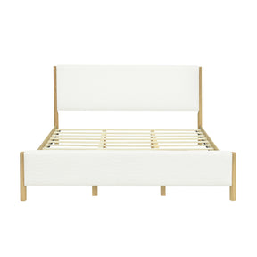 Modern European furniture - Modern White Upholstered King Bed - www.oroa.com