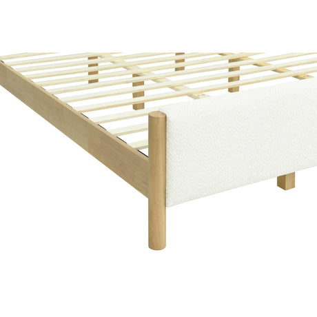 Modern White Upholstered King Bed | OROA