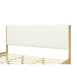 Modern White Upholstered King Bed | OROA