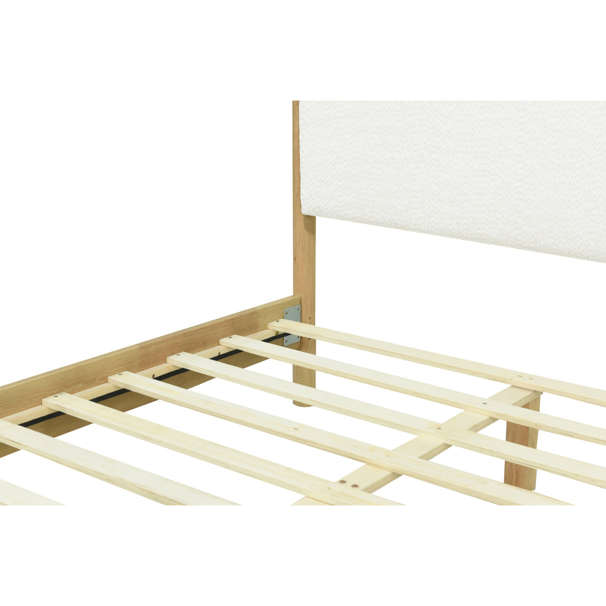 Modern White Upholstered King Bed | OROA