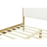 Modern White Upholstered King Bed | OROA