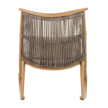 Modern European furniture - Rattan Backrest Outdoor Rocking Chair - www.oroa.com