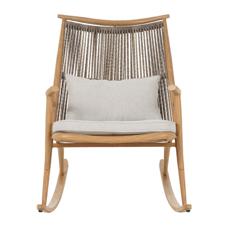Modern European furniture - Rattan Backrest Outdoor Rocking Chair - www.oroa.com