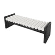 Modern Chenille Upholstered Bench by OROA