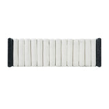 Modern Chenille Upholstered Bench by OROA