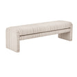 Striped Upholstered Ottoman Bench by OROA