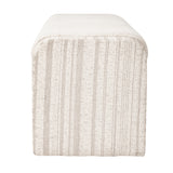Striped Upholstered Ottoman Bench by OROA
