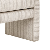 Striped Upholstered Ottoman Bench by OROA