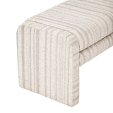 Striped Upholstered Ottoman Bench by OROA