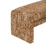 Modern European furniture - Rustic Brown Striped Upholstered Bench  - www.oroa.com