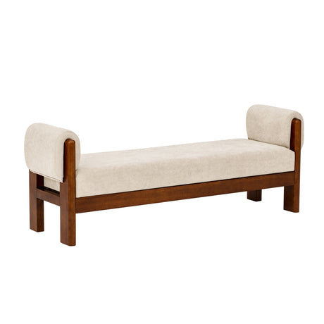 Upholstered Accent Ottoman Bench by OROA